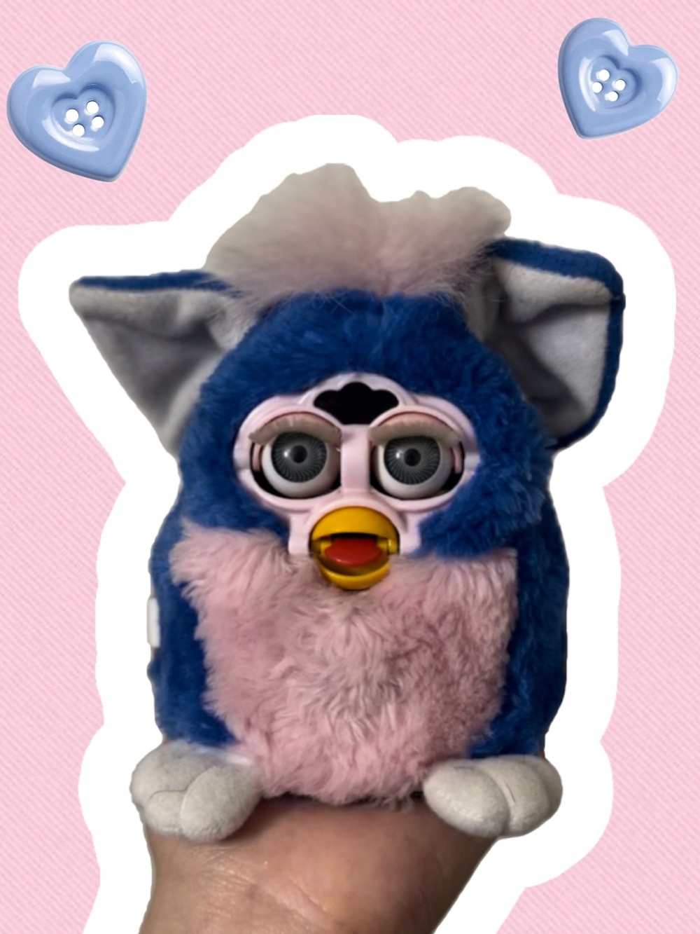 Furby Babies Little Baby Blue Pink Hair 1999
Tiger Electronics, Working!